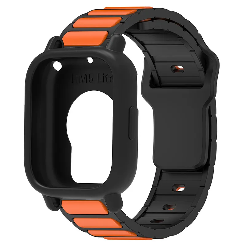 Silicone Protective Case and Strap for Smartwatch - Hollow Out Design