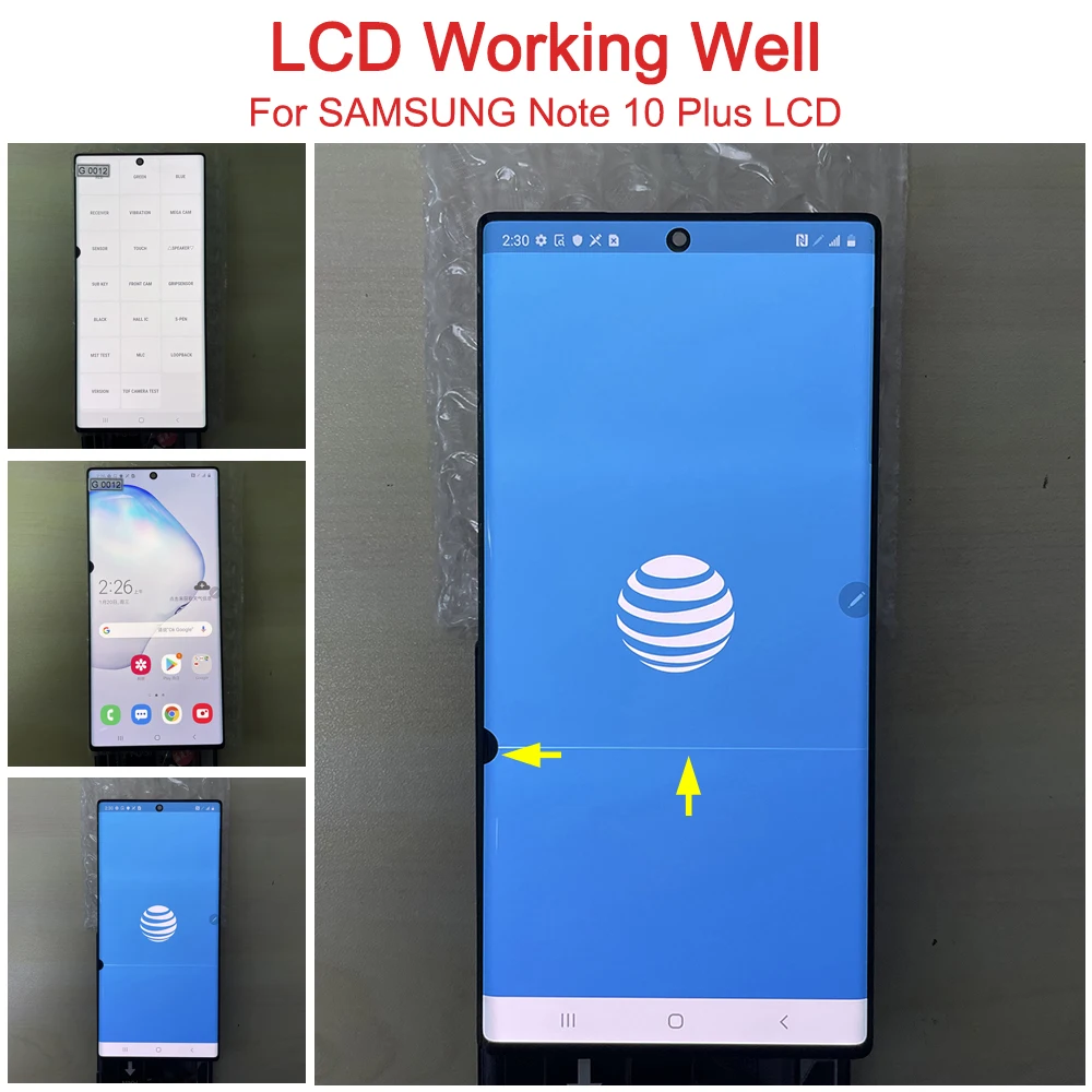 Line spot defect for Samsung Galaxy Note 10 plus LCD Display For Touch Screen For Samsung Note10