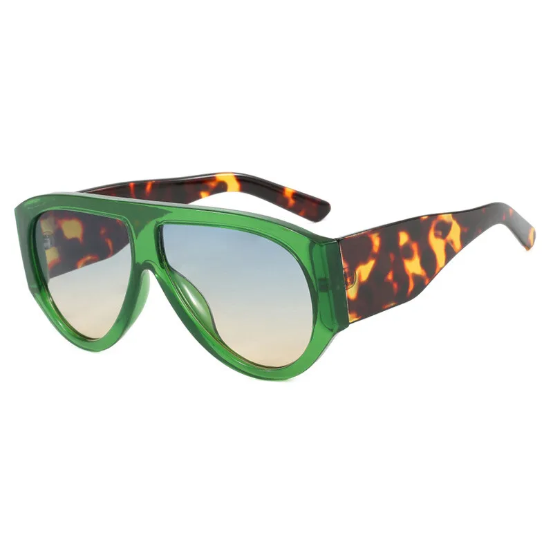 Luxury Oversized Pilot Sunglasses with Windproof Trendy Shades