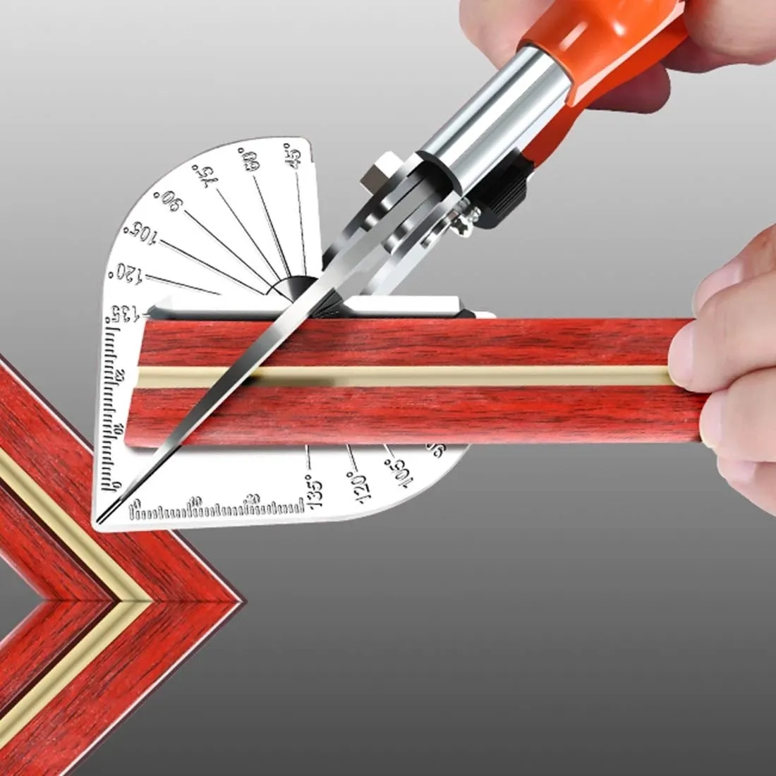 45 degree 135 degree edge angle Shear/multifunction angle scissors/wire slot cutter with 5 Replacement Blades and Spanner