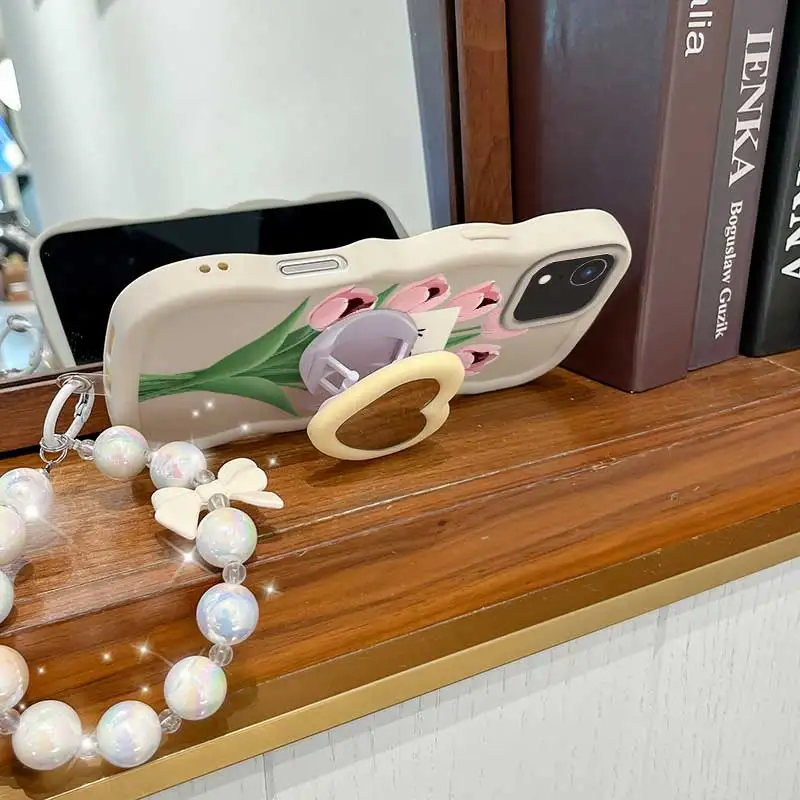 3-Piece Set: Stay Happy Phone Case, Lanyard & Stand