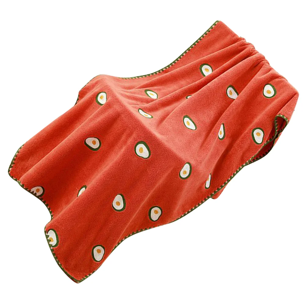 

Coral Fleece Bath Towel Sauna Spa Towel Body Towel Avocado Pattern Towel