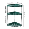 1Pcs Kitchen Rack, Countertop Corner Spice Rack, Triangular Storage Rack, Corner Multi-Layer Storage Knife Holder, Bathroom Drain Storage Rack, Seasoning Supplies Storage 6