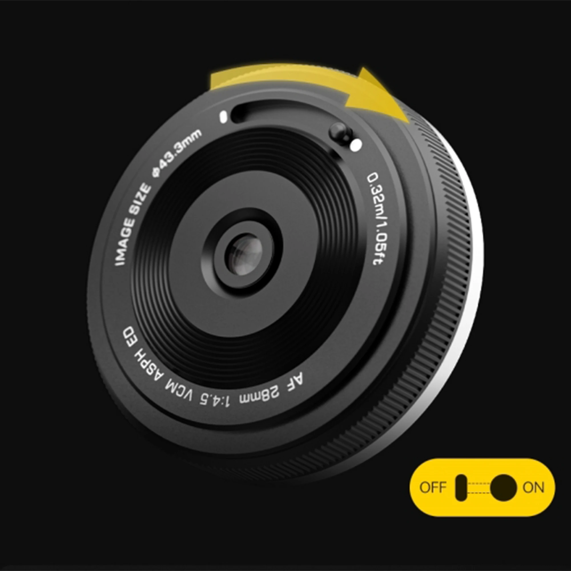 camera lens VILTROX AF 28mm F4.5 Chip Autofocus Full Frame Camera Lens Retro Slim Fujifilm X Sony E Nikon Z Mount