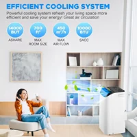 Air Conditioners with Remote Control, 3-in-1 Free Standing Cooling AC Unit with Fan & Dehumidifier, Cools Roo 2