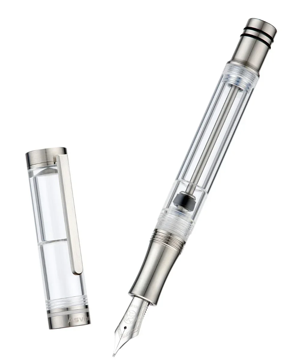 筆記具 Asvine V200 EF BOCK Amazon.com : Asvine V200 Titanium Fountain Pen Vacuum