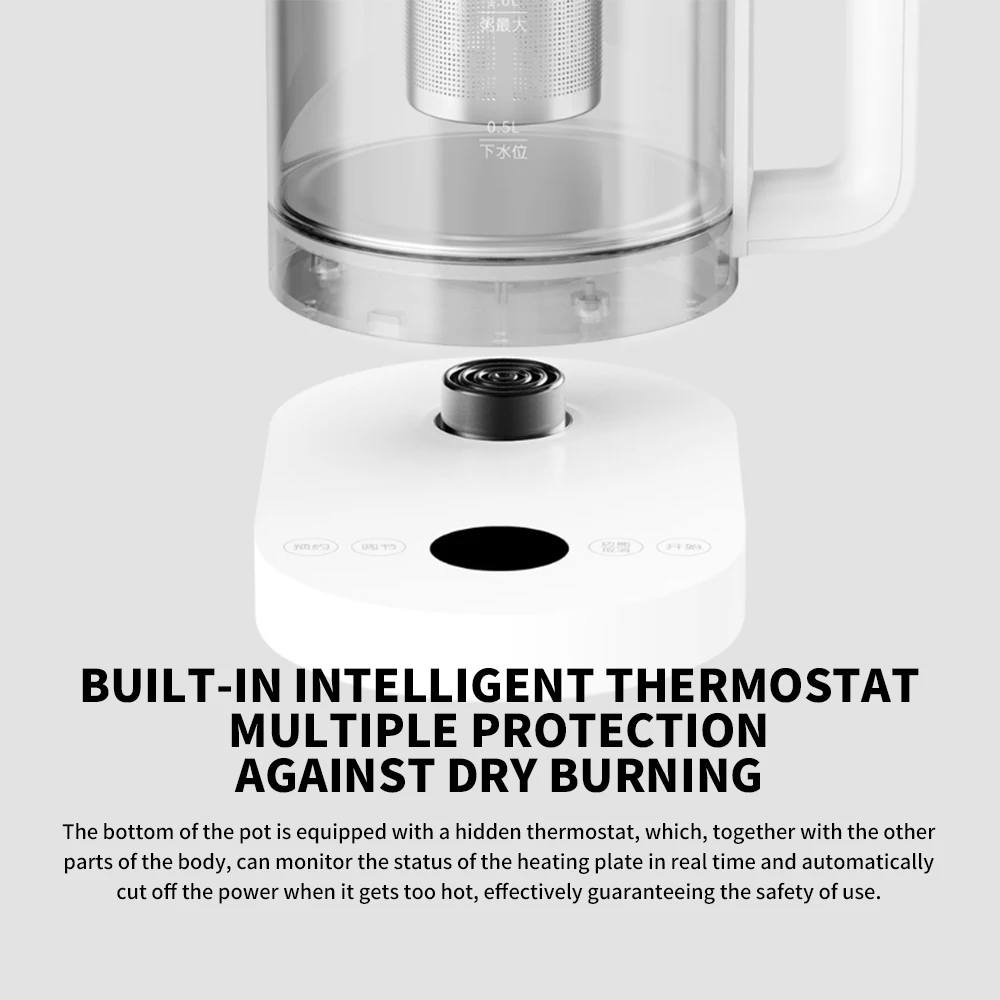Xiaomi Mijia Smart Multifunctional Health Kettle 1.5L Stainless Steel Tea Electric Health preserving Pot Work with Mi Home APP electric kettle electric tea stove