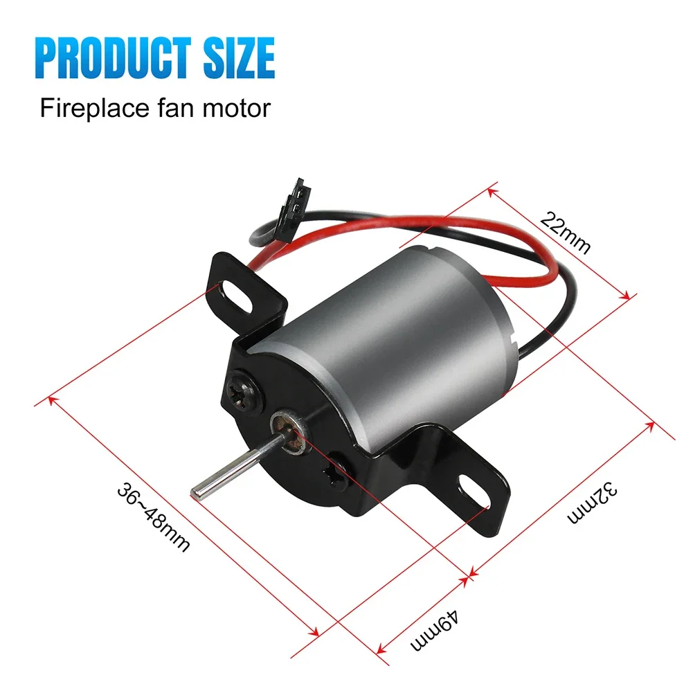 Stove Fan Replacement Motor 1500RPM Fireplace Fan Motor Home Heater Repair Parts Electric Power Generator Fireplace Access stove fan