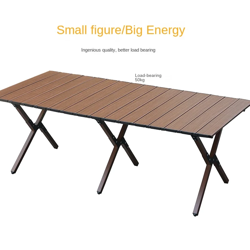 

Folding Table Egg Roll Table Camping Supplies Equipment Complete Table Portable round Picnic Table