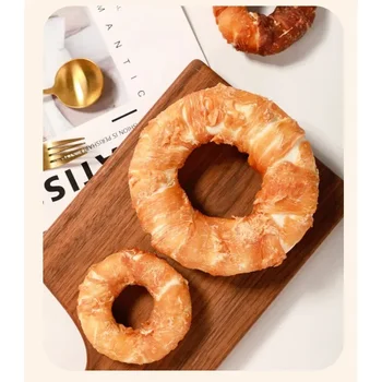 Cowhide Chicken and Duck Meat Donut Shaped Dog and Cat Teeth Grinding Snacks Bite Prevention Training Rewards Training Rewards 5