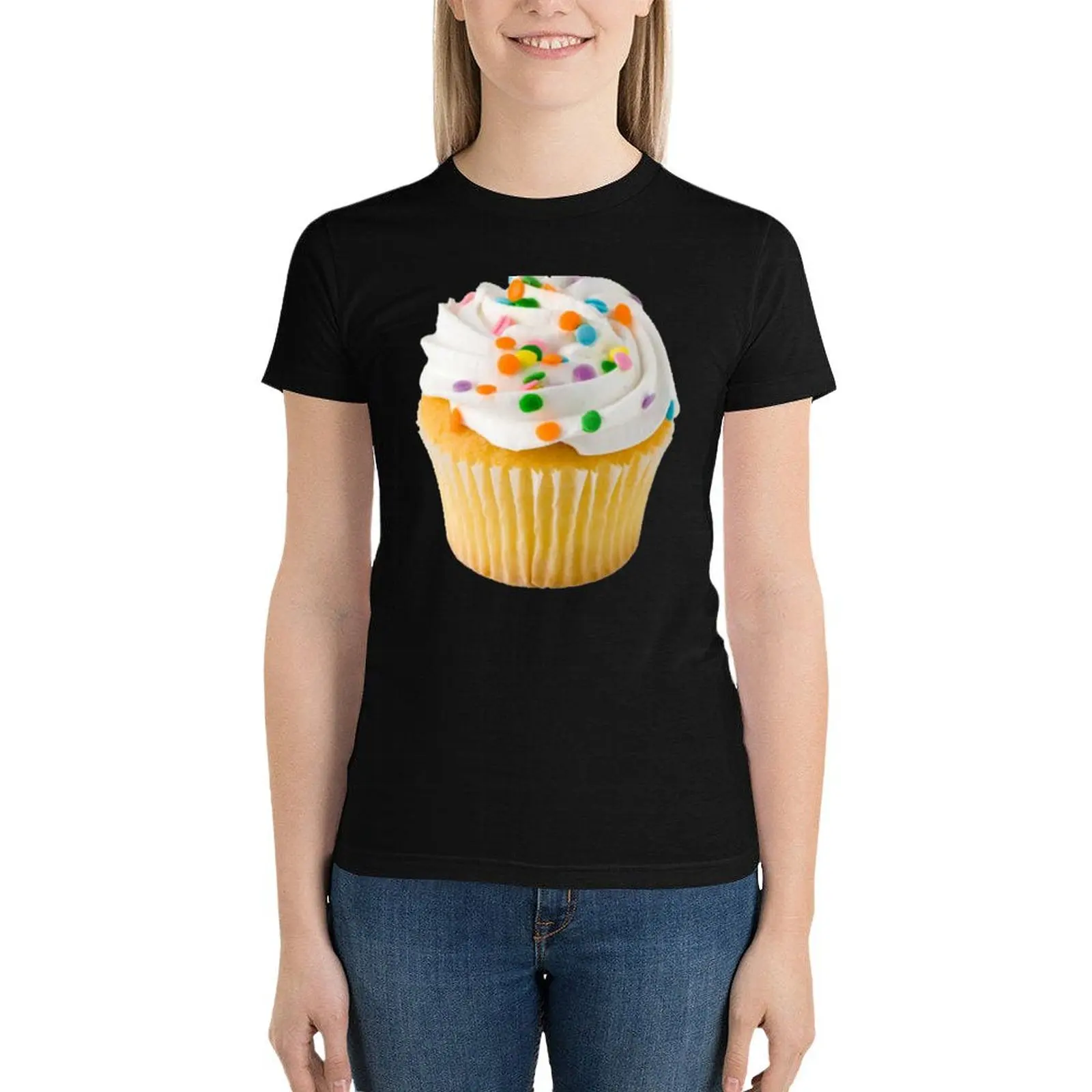 

Cupcake T-Shirt graphics aesthetic clothes tops Women