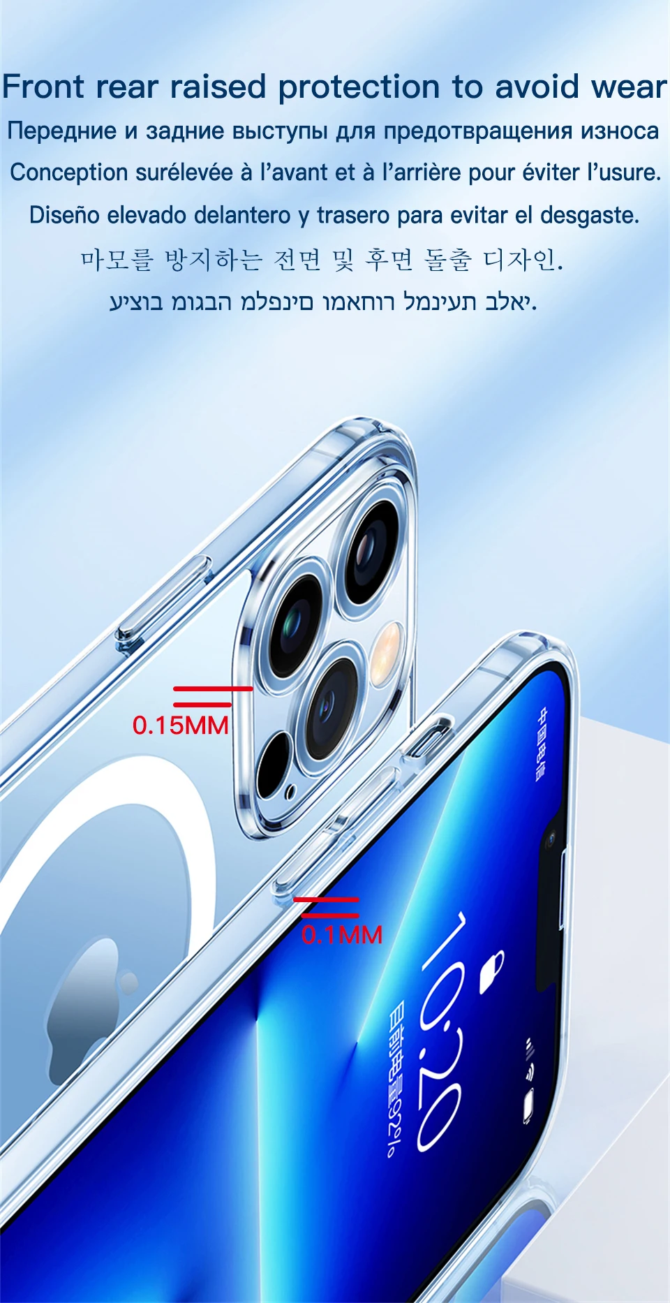 Für Apfel Original Magnetismus Abdeckung Magsafe Fall iPhone 16 15 14 plus 13 12 11 Pro max x xs xr 7 8 se klarer Acryl Silizium Magnet – Detail 7