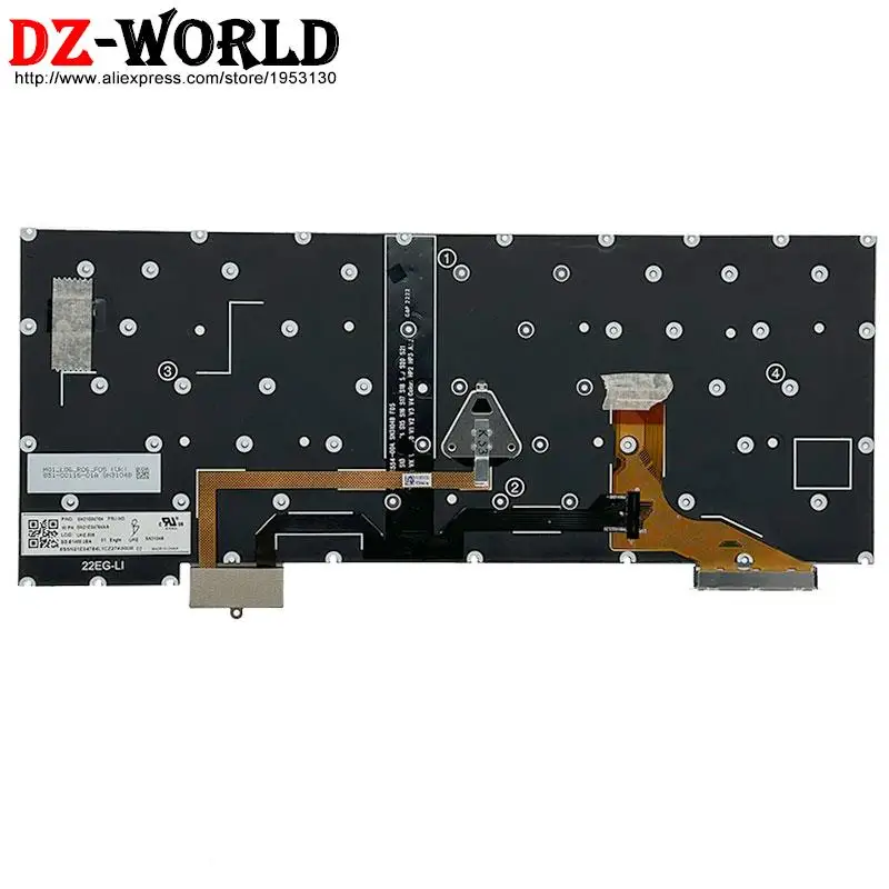 Eua Reino Unido Inglês jp Teclado Retroiluminado Japonês para Lenovo Thinkpad X13s Gen1 Portátil Sn21e04788 Sn21e04784 Sn21e04735 - Imagem 2
