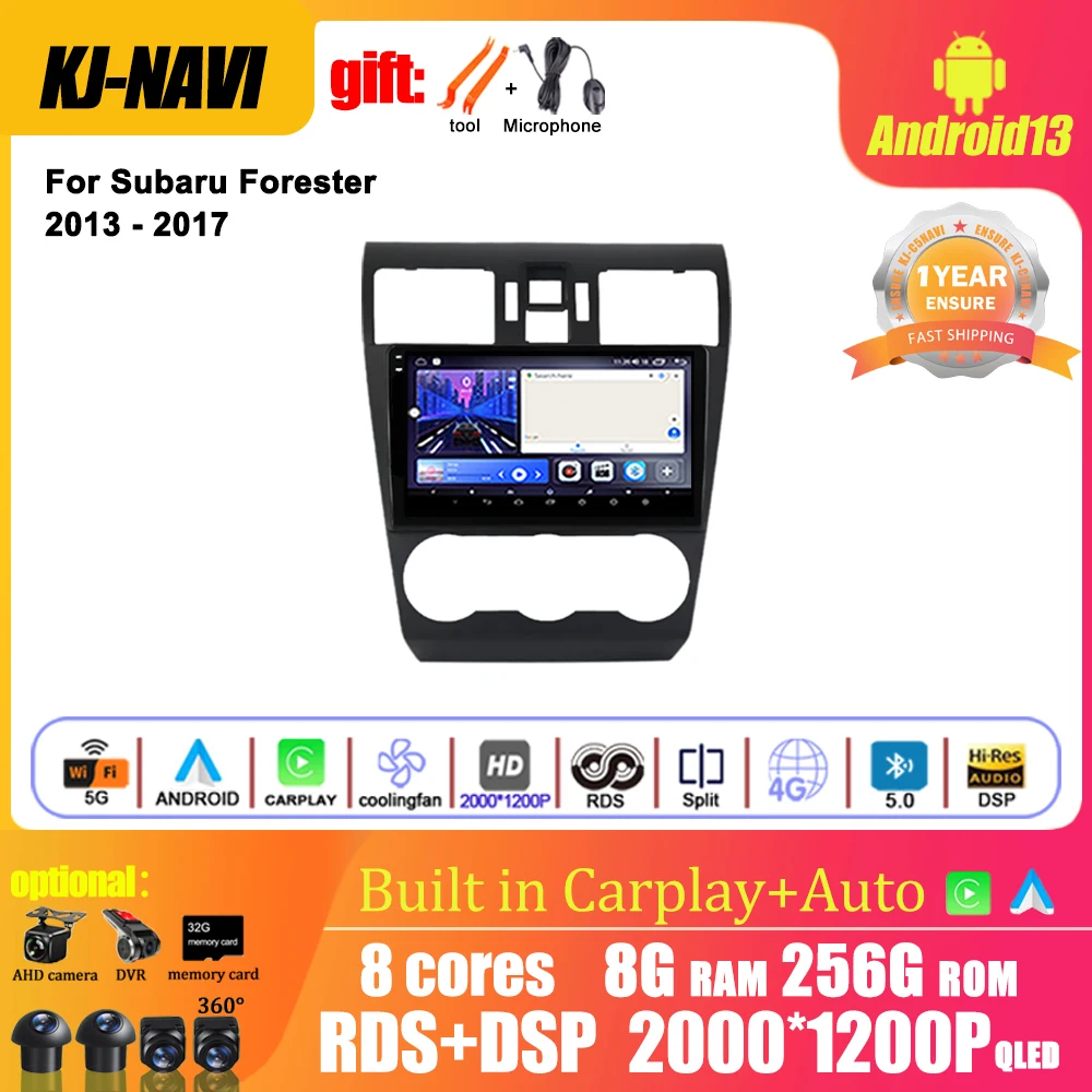 

Автомагнитола 2DIN на Android 13, с видеоплеером, GPS-навигацией, Wi-Fi, 4G, для Subaru Forester 4 SJ XV 2012-2015