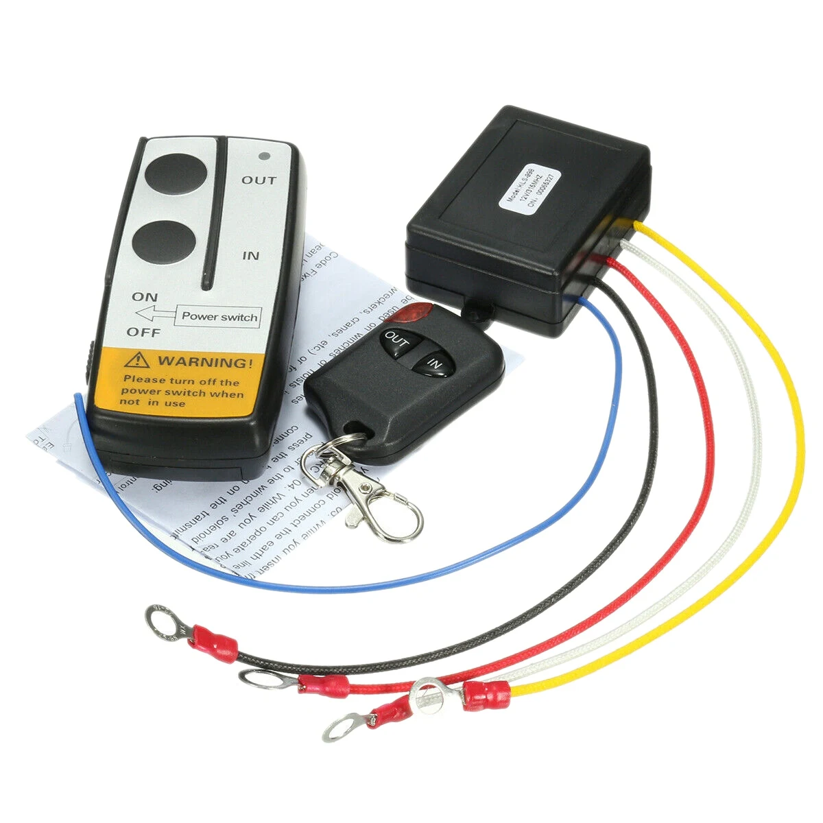 

12V 315MHz 50Ft / 15M Wireless Winch Remote Control Controller Kit for Jeep ATV