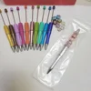100Pcs Bead Pens Wholesale Creative Plastic Beaded Pen Ballpoint Pen Printable Beadable Pen DIY Gift for Student Office Supplies 6