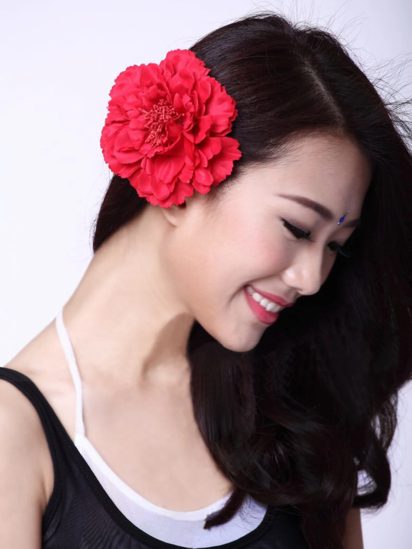 Hair Clips Bride Peony Hair Clip Brooch Boutique Bohemia Hairpins Flamenco Dancer Pin Up Flower Festival Gift Decoration Shooting Props