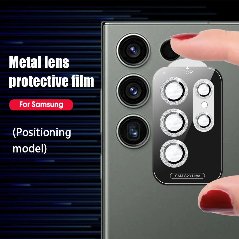Diamond Lens Cover S24 Beschermfolies Voor Samsung Galaxy S23 S22 Ultra Plus Camera Beschermringdoppen_voghion.com