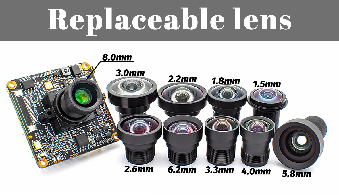 Full HD 1080P IMX307 CMOS 2MP 60FPS POE IP Camera Module With No Distortion Lens