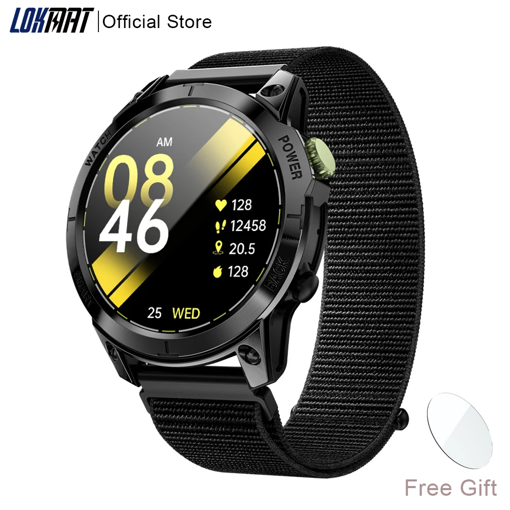 

LOKMAT ZEUS 2 PRO Sport Smart Watch 1.45 Full Round Touch Screen Bluetooth Calls Smartwatches Fitness Tracker for Smart Phone