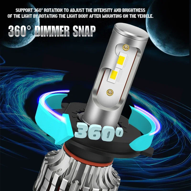 H7 H4 Led Canbus 110W 26000LM Headlight H1 H8 H9 H11 9005 Hb3 Hb4 9012 H13 9007 Led Bulb 12V 4300K 6000K Turbo Lamp For Car
