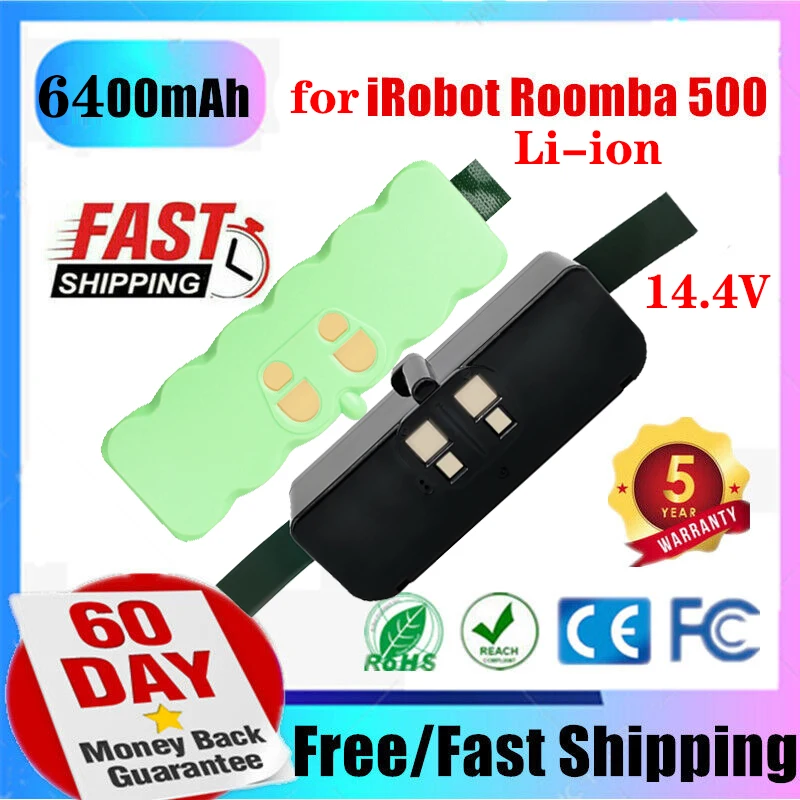 

Литий-ионный аккумулятор 500 Ач для IRobot Roomba 600 700 800 595 620 630 650 660 790 780