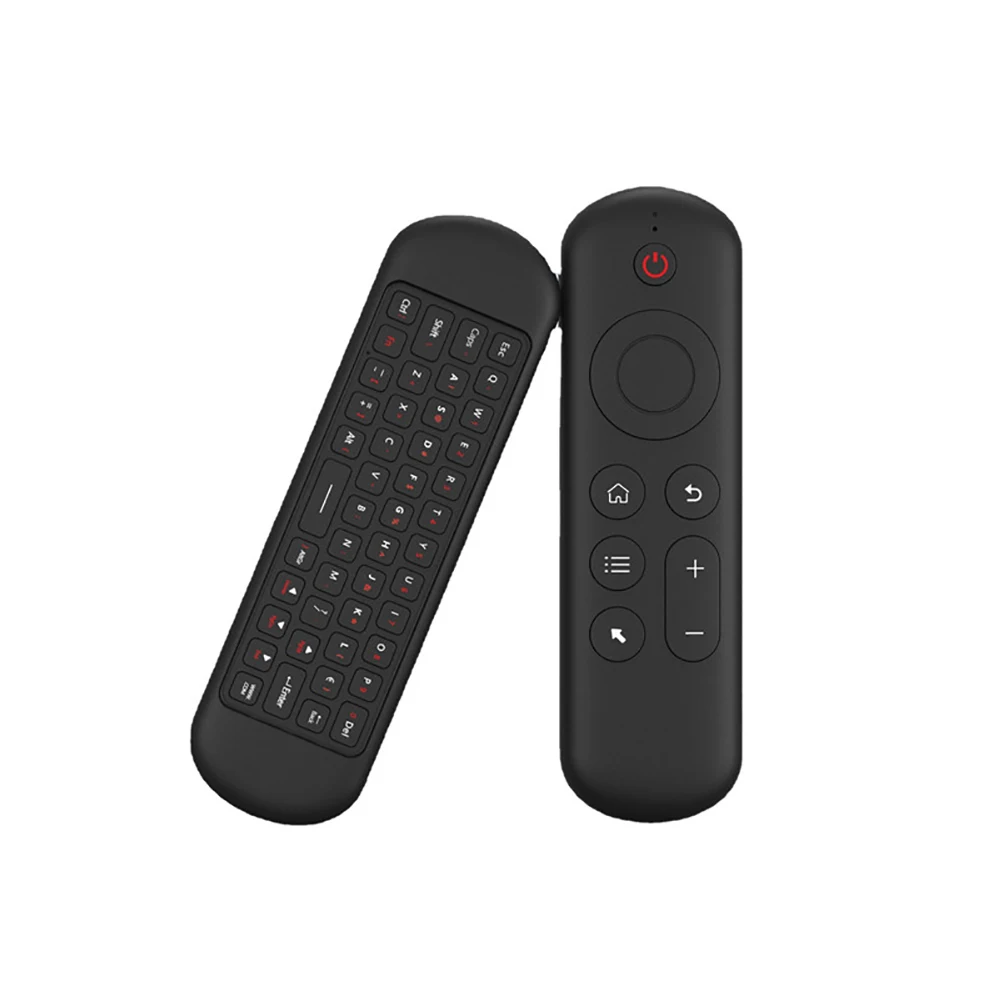 Kablosuz hava ses fare 2 in 1 2.4G Bluetooth Mini klavye akıllı TV için şarj edilebilir uzaktan kumanda IR öğrenme Android TV kutusu
