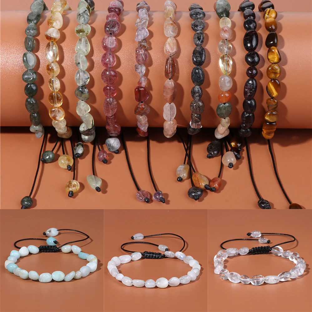 Wholesale 15X Genuine Natural Round Crystal Gemstone Healing Stretchy  Bracelets | eBay