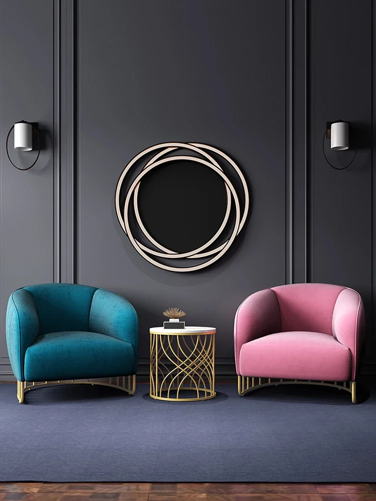 

Nordic Single-Seat Sofa Chair Small Apartment Light Luxury and Simplicity Leisure Chair Reception Sofa