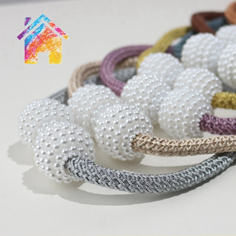 1 Piece of New Pearl Buckle Curtain Clip Curtain Frame Lace Buckle Clip Hanging Ball Buckle Lace Curtain Accessories Home Decora