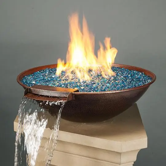 Fontana Di Acqua Di Fuoco Danzante In Acciaio Corten Per Giardino D All'Aperto Caratteristiche Dell'Acqua Del Fuoco Fontana Fontana All'Aperto Caratte