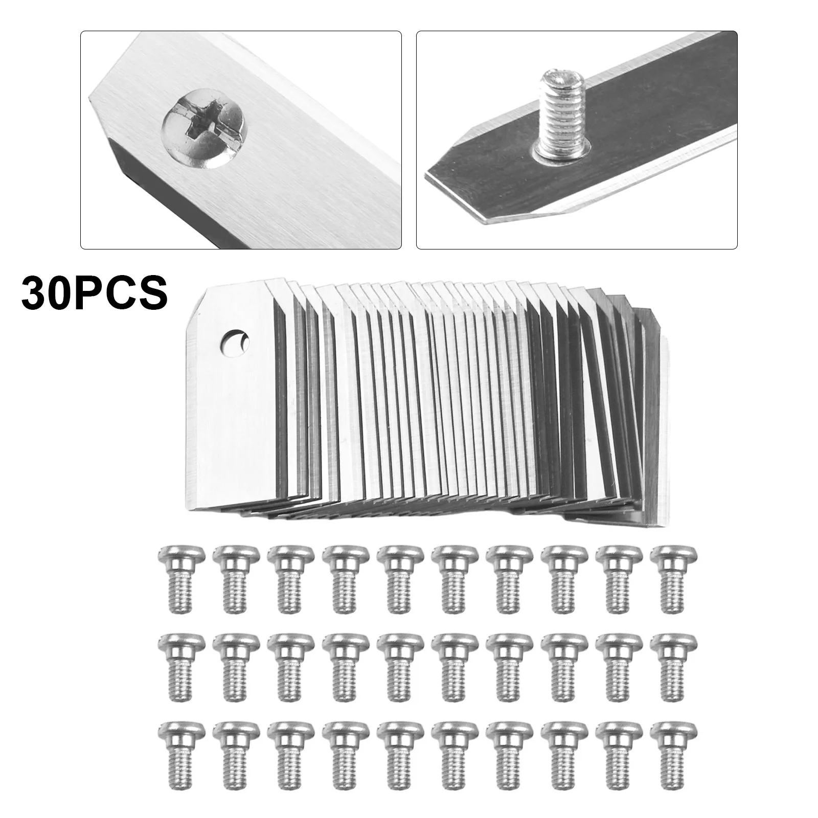 Premium Replacement Blade For Robotic Lawnmower Set, 43 Mm Long, Titanium Coating For Up To 40% More Mowing Time