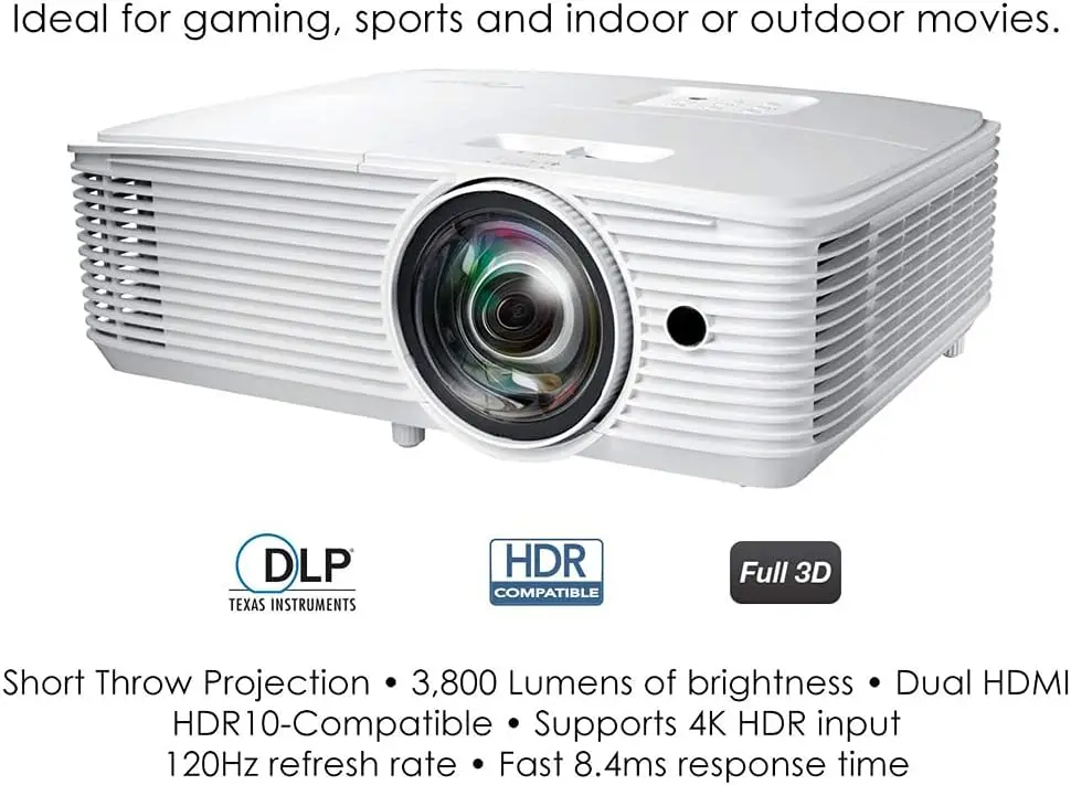 【超美品】Optoma オプトマ GT1080HDR 短焦点プロジェクター Optoma ～世界に選ばれているDLPプロジェクター「オプトマ