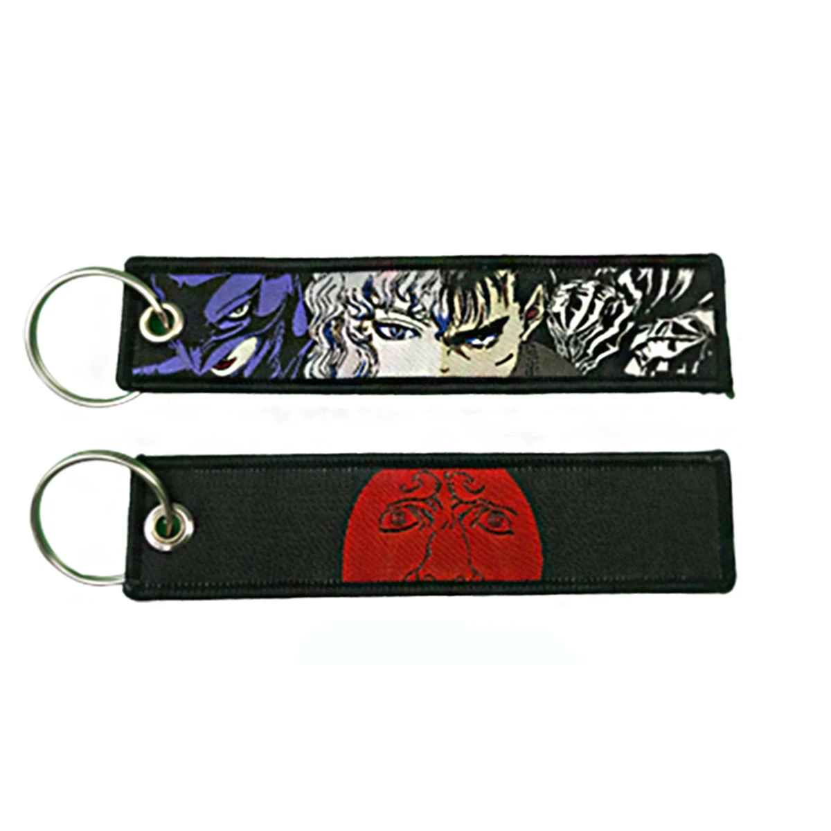 Embroidered Anime-Inspired Keychain for Motorcycles and More - Fashionable Jewelry Accessory Gift