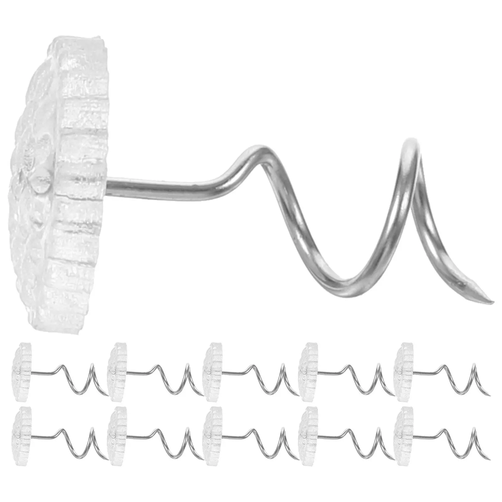 100개 나선형 장 소파 못 가구용 못 DIY 프로젝트용 헤드보드 침대 시트 핀 재사용 가능
