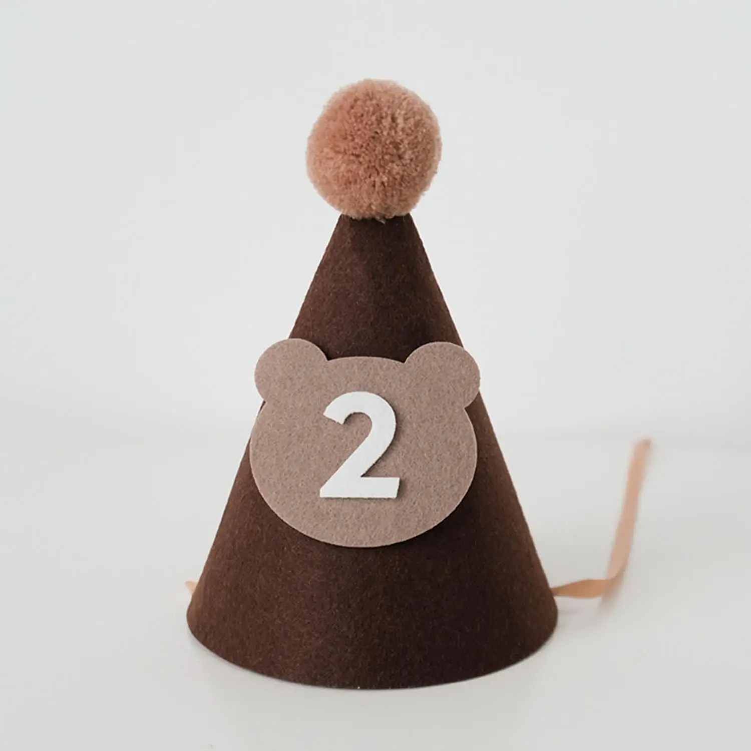 1Pcs Felt 1st Birthday Hat for Little Baby Newborn Baby Boy Girl 1 2 3 Year Headband Baby Shower Birthday Party Decorations