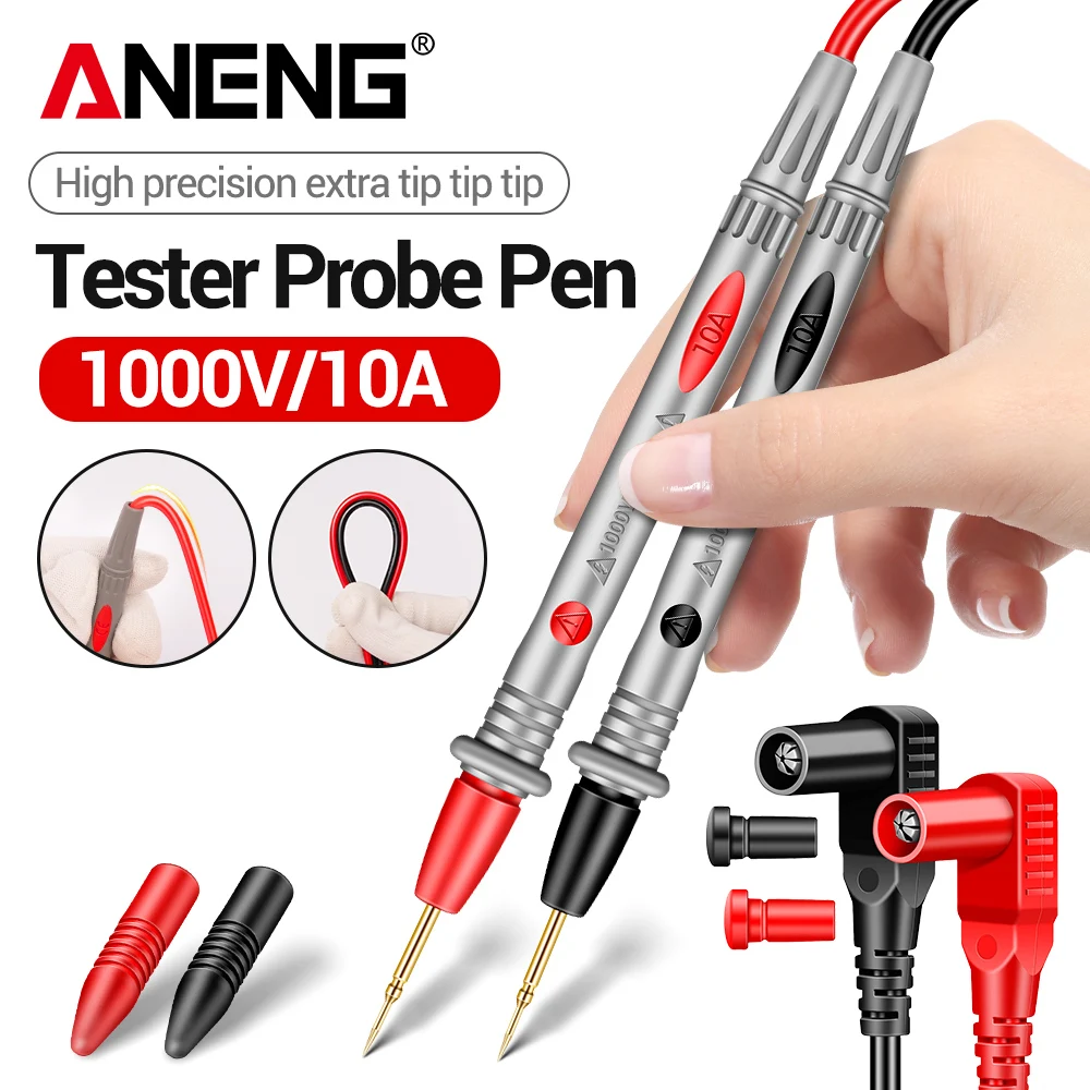 Multimeter Probe ANENG PT1005B Digital 1000V 10A Universal Needle Tip Multi Meter Tester Lead Probe Wire Pen Cable