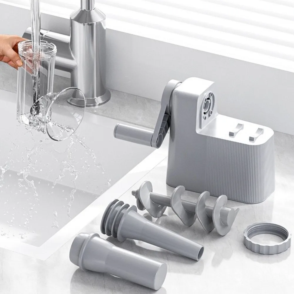 With 4 Tubing Units Manual Sausage Stuffer Homemade Large Capacity Sausage Maker Efficient Plastic Meat Grinder Filling Maker