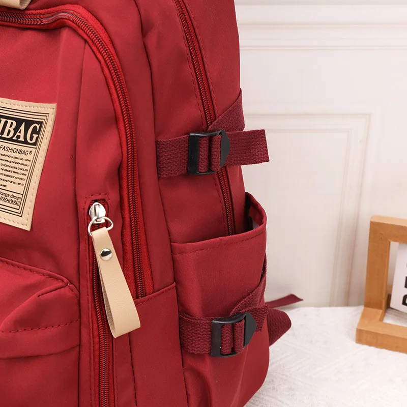 Sweet Cute Nylon Backpack for Women Classic Causal Designer Girl Backpack Bag Fashion School Bag For Primary Middle School