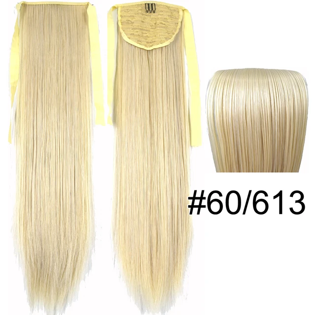 TOPREETY Synthetic Heat Resistant Hair 90gr Straight Ribbon Ponytail Extensions 1006 60-613