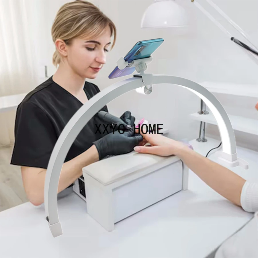 

Полумесячная деталь, 56 см, складная деталь, полумесяц для маникюра, настольное освещение для салона красоты