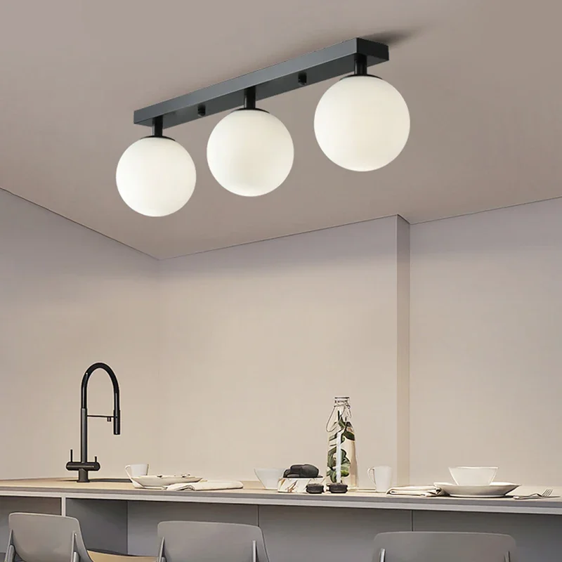 

Modern LED Glass Ceiling Light Creative Corridor Lamp Entrance Cloakroom Balcony Bedroom Dining Room Lighting Lamparas