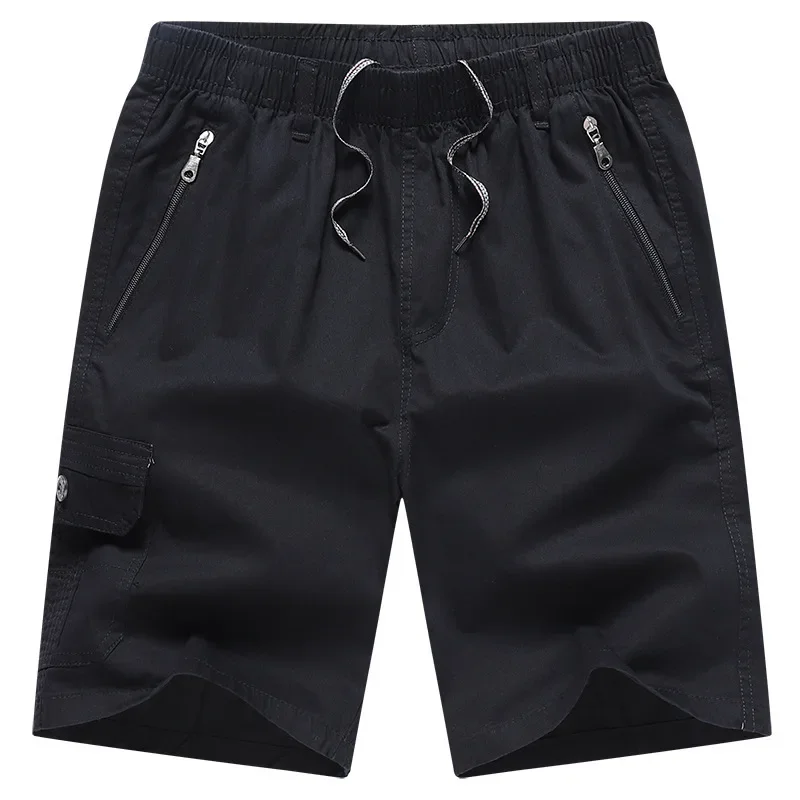 Men's Leisure Cotton Shorts Tooling Work HalfPants Elder Adults Loose Outerwear Hiking Fishing Trekking Hombre Bermuda Esportiva