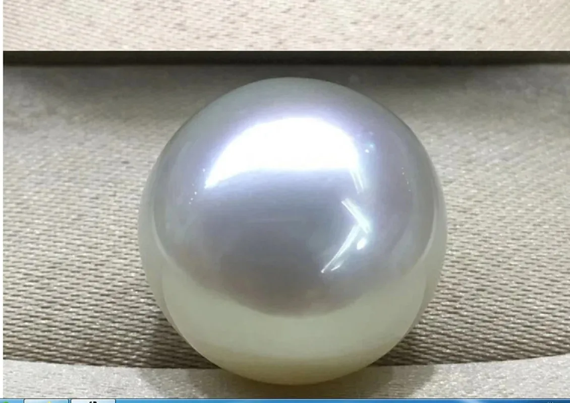 Huge 12-13mm natural sea genuine white round good luste loose pearl 284