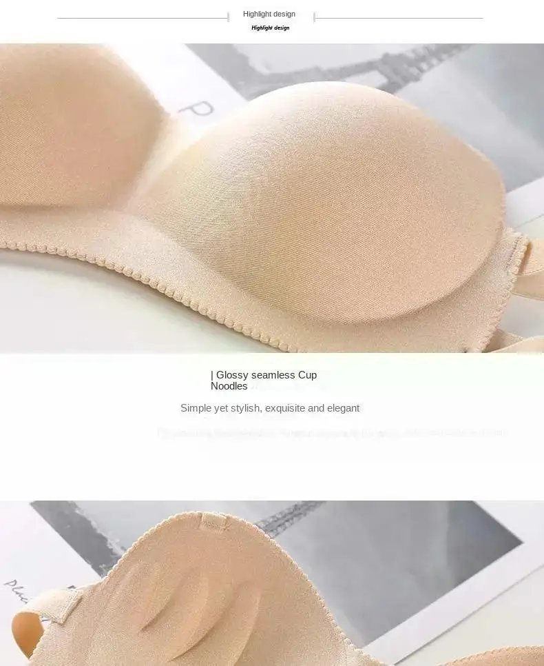 Description Picture 6 of itemOne-piece Tube Tops Strapless Underwear Tops Women Clothing Invisible Bras Sexy Breathable Fashion Soft Comfortable Lingerie