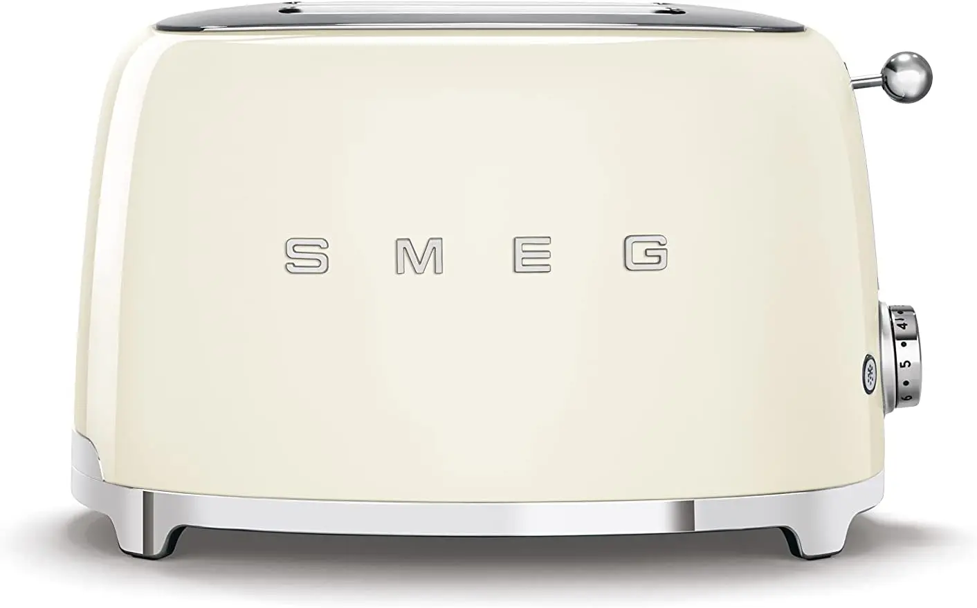 SMEG 2 Slice Toaster and Sandwich Rack Combo, Cream