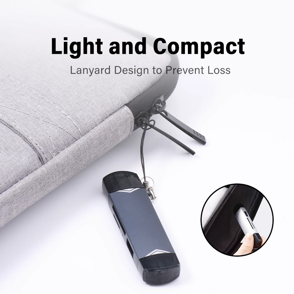 미니 고속 2 in 1 멀티 카드 리더 USB 3.0 마이크로 SD TF 카드 메모리 플래시 드라이브 어댑터