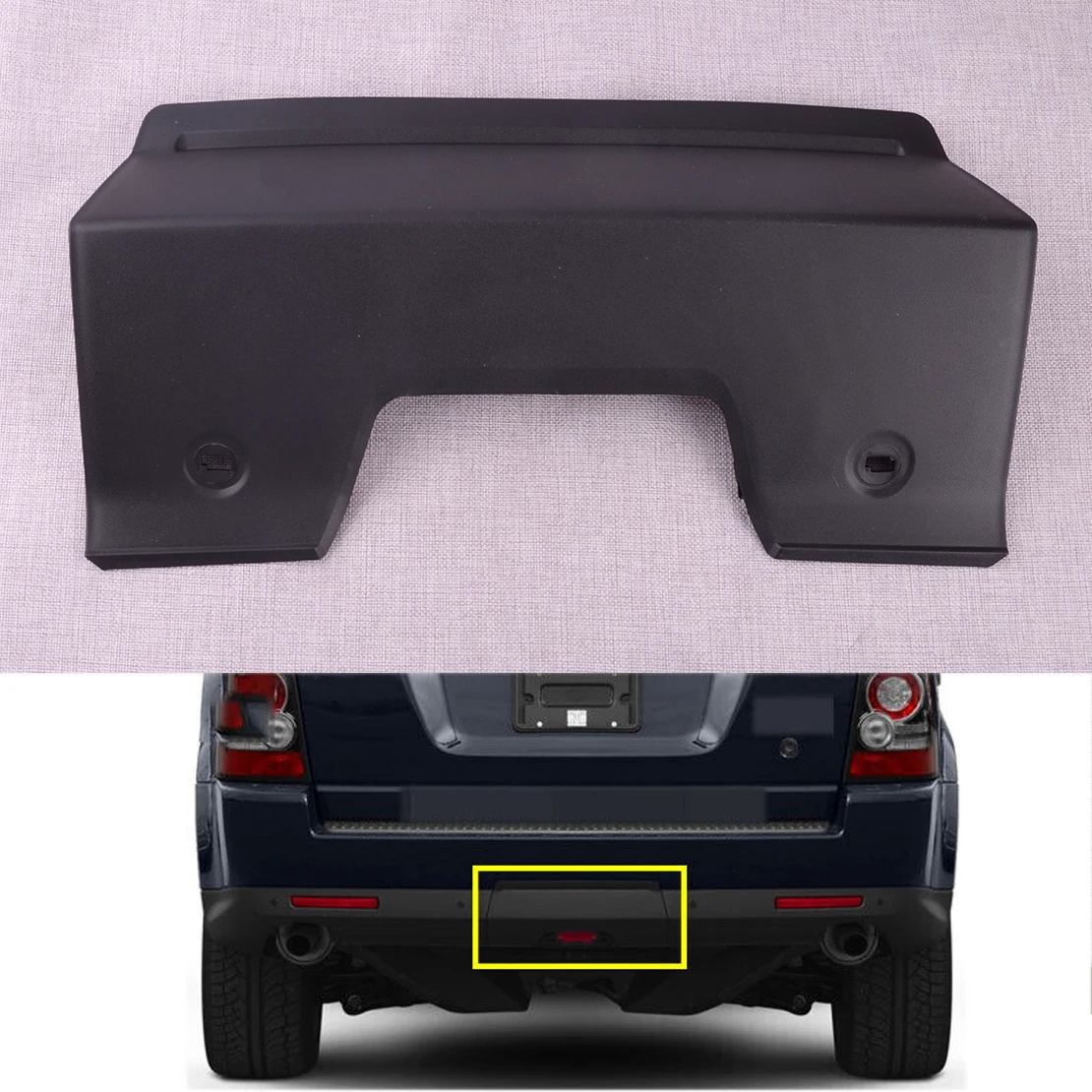 

Black Plastic Rear Bumper Tow Towing Eye Hook Cover Cap Lid Fit for Land Rover Range Rover Sport 2010 2011 2012 2013 LR015132