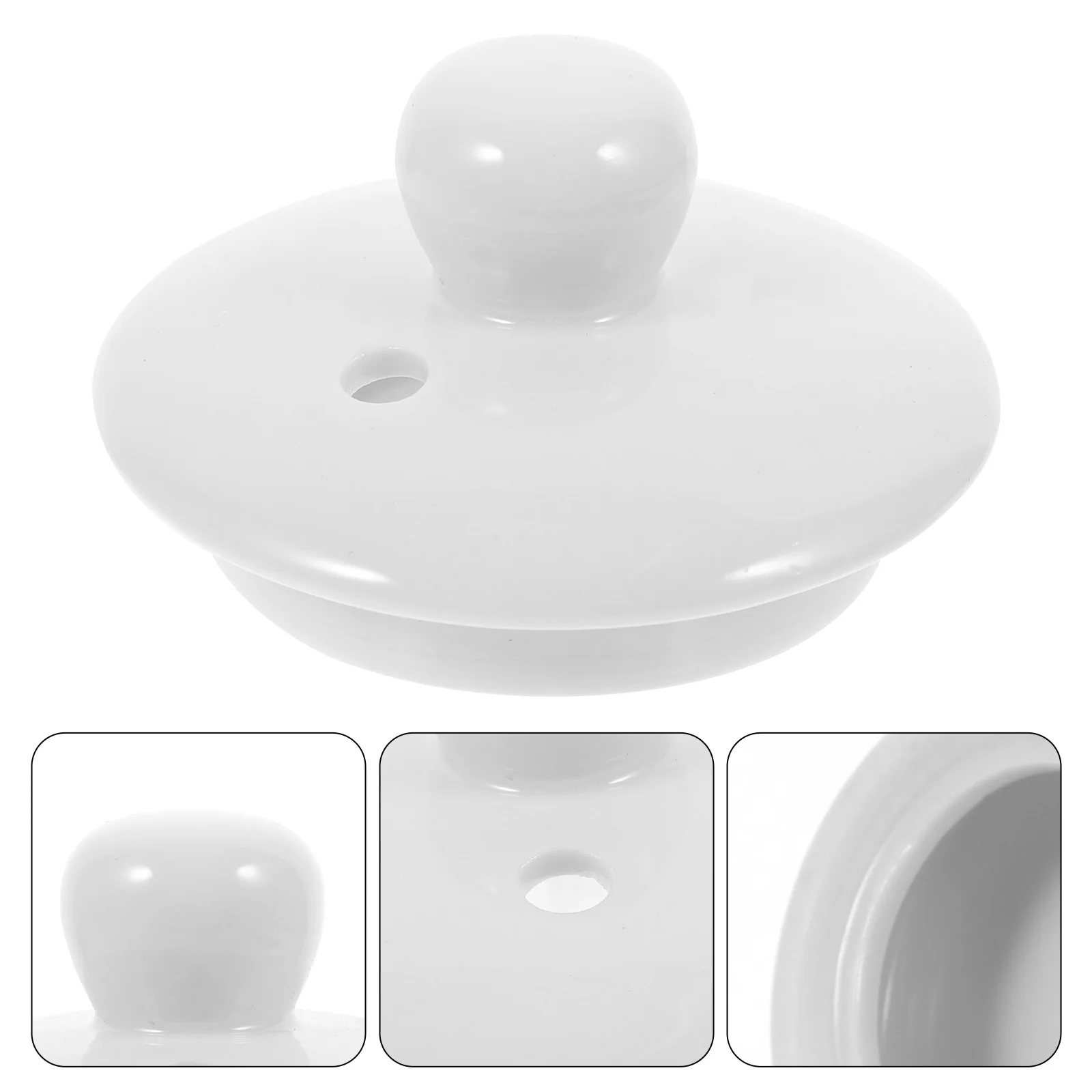 Teapot Lid Ceramic White Smooth Edge Replacement Parts Dinnerware Kitchen Tea Pot Cover Kettle Cap Porcelain Container Ceramic