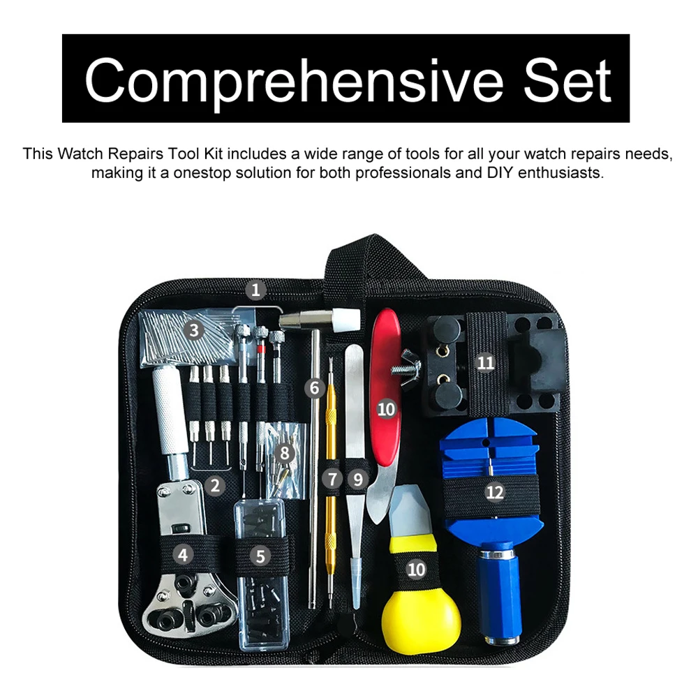 147pcs Watch Repairing Tools Kit Professional Watchmaker Maintenance Equipment W